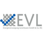 Als Logo der Referenzen bei EVL Leverkusen, ist ein zweifarbiges Logo zu sehen.