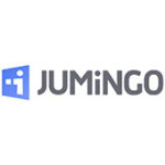 Als Logo der Referenzen bei JUMiNGO, ist ein zweifarbiges Logo zu sehen.